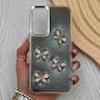 قاب گوشی Galaxy A16 سامسونگ فانتزی برجسته رزینی Luxury Case لنز و دکمه کرومی کد E40-168113