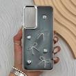 قاب گوشی Galaxy A16 سامسونگ فانتزی برجسته رزینی Luxury Case لنز و دکمه کرومی کد E40-168114