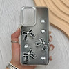 قاب گوشی Galaxy A17 سامسونگ فانتزی برجسته رزینی Luxury Case لنز و دکمه کرومی کد E40-168115