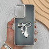 قاب گوشی Galaxy A17 سامسونگ فانتزی برجسته رزینی Luxury Case لنز و دکمه کرومی کد E40-168116