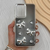 قاب گوشی Galaxy A17 سامسونگ فانتزی برجسته رزینی Luxury Case لنز و دکمه کرومی کد E40-168122