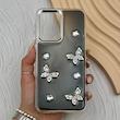 قاب گوشی Galaxy A17 سامسونگ فانتزی برجسته رزینی Luxury Case لنز و دکمه کرومی کد E40-168123