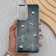 قاب گوشی Galaxy A23 سامسونگ فانتزی برجسته رزینی Luxury Case لنز و دکمه کرومی کد E40-168146