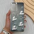 قاب گوشی Galaxy A23 سامسونگ فانتزی برجسته رزینی Luxury Case لنز و دکمه کرومی کد E40-168147
