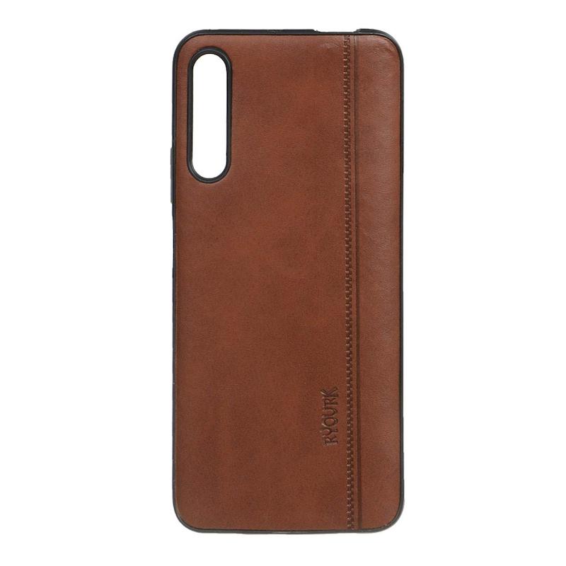 قاب گوشی Honor 9x Pro - Y9S هوآوی ژله ای چرمی ساده Ryourk عسلی کد 180907