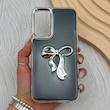 قاب گوشی Galaxy A24 سامسونگ فانتزی برجسته رزینی Luxury Case لنز و دکمه کرومی کد E40-168161