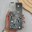قاب گوشی Galaxy A24 سامسونگ فانتزی برجسته رزینی Luxury Case لنز و دکمه کرومی کد E40-168162