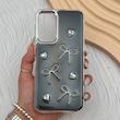 قاب گوشی Galaxy A25 سامسونگ فانتزی برجسته رزینی Luxury Case لنز و دکمه کرومی کد E40-168167