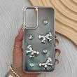 قاب گوشی Galaxy A25 سامسونگ فانتزی برجسته رزینی Luxury Case لنز و دکمه کرومی کد E40-168172