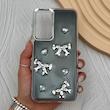 قاب گوشی Galaxy A26 سامسونگ فانتزی برجسته رزینی Luxury Case لنز و دکمه کرومی کد E40-168175