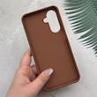 قاب گوشی Galaxy A17 سامسونگ چرمی سخت یونیک نیلکین Nillkin داخل پارچه ای قهوه ای کد E2-166829