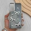 قاب گوشی Galaxy A34 سامسونگ فانتزی برجسته رزینی Luxury Case لنز و دکمه کرومی کد E40-168201