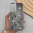 قاب گوشی Galaxy A34 سامسونگ فانتزی برجسته رزینی Luxury Case لنز و دکمه کرومی کد E40-168203