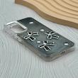 قاب گوشی Galaxy A34 سامسونگ فانتزی برجسته رزینی Luxury Case لنز و دکمه کرومی کد E40-168203