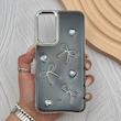 قاب گوشی Galaxy A34 سامسونگ فانتزی برجسته رزینی Luxury Case لنز و دکمه کرومی کد E40-168204