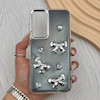 قاب گوشی Galaxy A35 سامسونگ فانتزی برجسته رزینی Luxury Case لنز و دکمه کرومی کد E40-168208