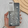 قاب گوشی Galaxy A35 سامسونگ فانتزی برجسته رزینی Luxury Case لنز و دکمه کرومی کد E40-168209