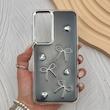 قاب گوشی Galaxy A35 سامسونگ فانتزی برجسته رزینی Luxury Case لنز و دکمه کرومی کد E40-168209