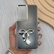 قاب گوشی Galaxy A36 سامسونگ فانتزی برجسته رزینی Luxury Case لنز و دکمه کرومی کد E40-168215