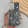 قاب گوشی Galaxy A53 سامسونگ فانتزی برجسته رزینی Luxury Case لنز و دکمه کرومی کد E40-168239