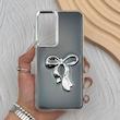 قاب گوشی Galaxy A55 سامسونگ فانتزی برجسته رزینی Luxury Case لنز و دکمه کرومی کد E40-168256