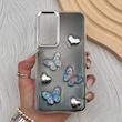 قاب گوشی Galaxy A55 سامسونگ فانتزی برجسته رزینی Luxury Case لنز و دکمه کرومی کد E40-168257
