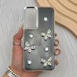 قاب گوشی Galaxy A55 سامسونگ فانتزی برجسته رزینی Luxury Case لنز و دکمه کرومی کد E40-168260