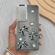 قاب گوشی Galaxy A55 سامسونگ فانتزی برجسته رزینی Luxury Case لنز و دکمه کرومی کد E40-168261