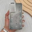 قاب گوشی Galaxy A55 سامسونگ فانتزی برجسته رزینی Luxury Case لنز و دکمه کرومی کد E40-168263