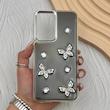 قاب گوشی Galaxy A56 سامسونگ فانتزی برجسته رزینی Luxury Case لنز و دکمه کرومی کد E40-168265