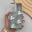 قاب گوشی Galaxy A56 سامسونگ فانتزی برجسته رزینی Luxury Case لنز و دکمه کرومی کد E40-168266