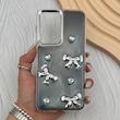 قاب گوشی Galaxy A56 سامسونگ فانتزی برجسته رزینی Luxury Case لنز و دکمه کرومی کد E40-168272