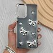 قاب گوشی Galaxy A72 سامسونگ فانتزی برجسته رزینی Luxury Case لنز و دکمه کرومی کد E40-168279