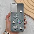 قاب گوشی Galaxy A73 سامسونگ فانتزی برجسته رزینی Luxury Case لنز و دکمه کرومی کد E40-168292