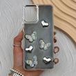 قاب گوشی Galaxy A12 - M12 سامسونگ فانتزی برجسته رزینی Luxury Case لنز و دکمه کرومی کد E40-168309