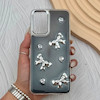 قاب گوشی Galaxy A13 4G - A04S سامسونگ فانتزی برجسته رزینی Luxury Case لنز و دکمه کرومی کد E40-168317