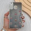 قاب گوشی Galaxy A20 - A30 سامسونگ فانتزی برجسته رزینی Luxury Case لنز و دکمه کرومی کد E40-168326