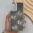 قاب گوشی Galaxy A22 4G - M32 4G سامسونگ فانتزی برجسته رزینی Luxury Case لنز و دکمه کرومی کد E40-168343