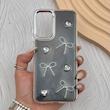 قاب گوشی Galaxy A32 4G سامسونگ فانتزی برجسته رزینی Luxury Case لنز و دکمه کرومی کد E40-168345