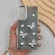 قاب گوشی Galaxy S20 FE سامسونگ فانتزی برجسته رزینی Luxury Case لنز و دکمه کرومی کد E40-168375
