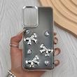 قاب گوشی Galaxy S21 FE سامسونگ فانتزی برجسته رزینی Luxury Case لنز و دکمه کرومی کد E40-168388
