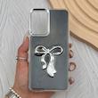 قاب گوشی Galaxy S21 FE سامسونگ فانتزی برجسته رزینی Luxury Case لنز و دکمه کرومی کد E40-168391