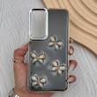 قاب گوشی Galaxy S23 FE سامسونگ فانتزی برجسته رزینی Luxury Case لنز و دکمه کرومی کد E40-168396