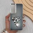قاب گوشی Galaxy S23 FE سامسونگ فانتزی برجسته رزینی Luxury Case لنز و دکمه کرومی کد E40-168397