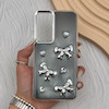 قاب گوشی Galaxy S23 FE سامسونگ فانتزی برجسته رزینی Luxury Case لنز و دکمه کرومی کد E40-168401