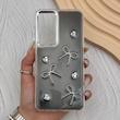 قاب گوشی Galaxy S24 FE سامسونگ فانتزی برجسته رزینی Luxury Case لنز و دکمه کرومی کد E40-168405