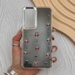 قاب گوشی Galaxy S24 FE سامسونگ فانتزی برجسته رزینی Luxury Case لنز و دکمه کرومی کد E40-168406