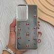 قاب گوشی Galaxy S25 FE سامسونگ فانتزی برجسته رزینی Luxury Case لنز و دکمه کرومی کد E40-168410