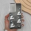 قاب گوشی Galaxy S25 FE سامسونگ فانتزی برجسته رزینی Luxury Case لنز و دکمه کرومی کد E40-168411