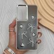 قاب گوشی Galaxy S25 FE سامسونگ فانتزی برجسته رزینی Luxury Case لنز و دکمه کرومی کد E40-168412